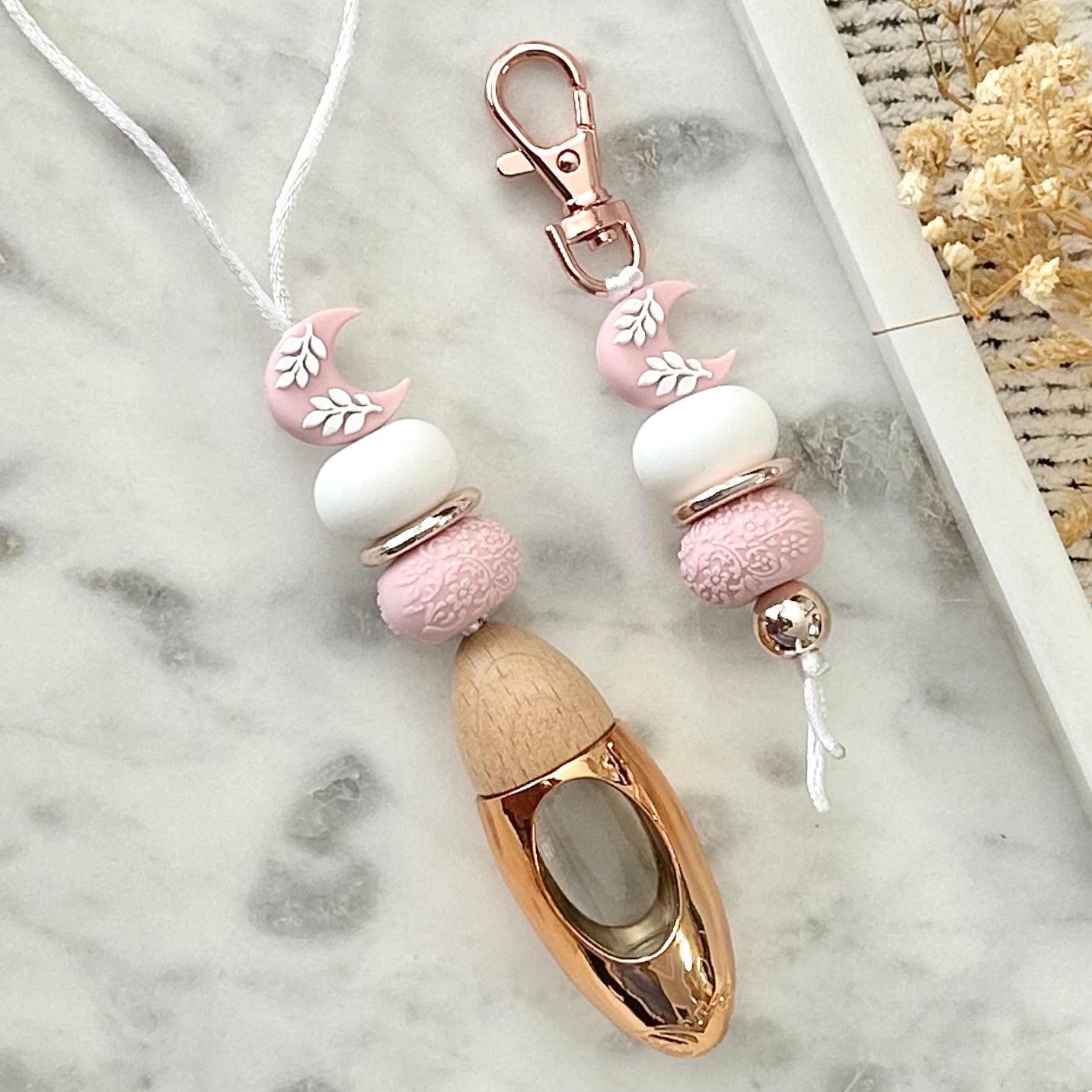 Pink Moon Car Diffuser & Keychain Set - Style By Shanny