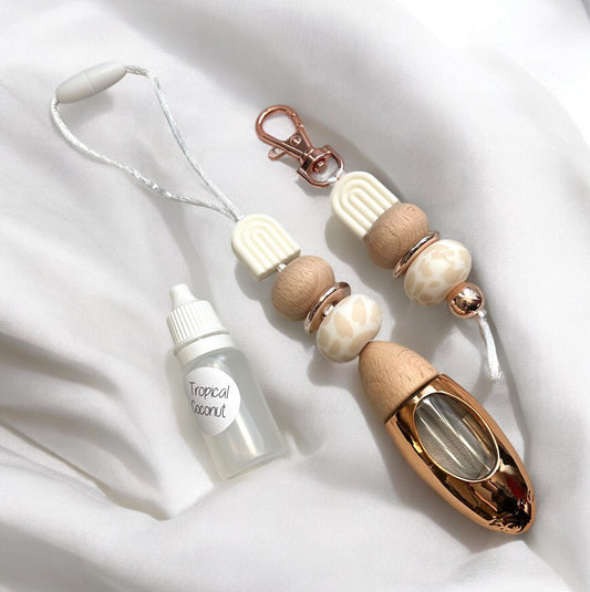 White Arch Car Diffuser & Keychain Set - Style By Shanny