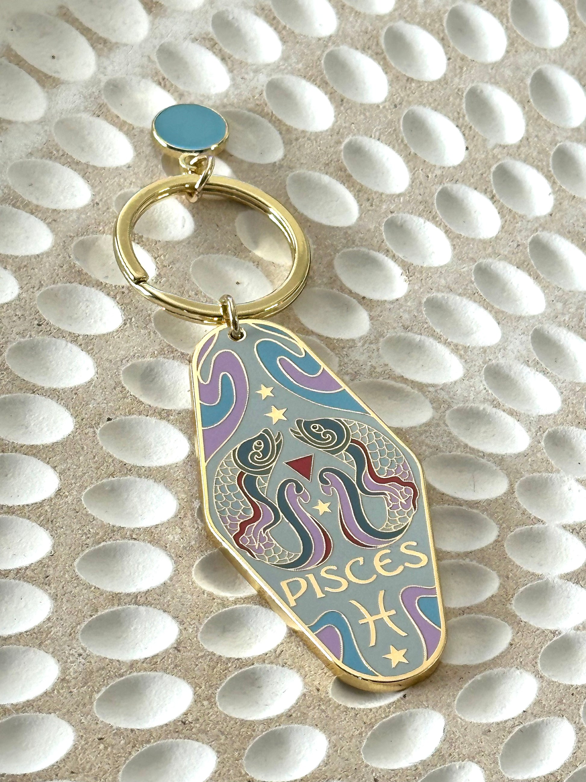 Zodiac Retro Motel Zodiac Keychain - Style By Shanny