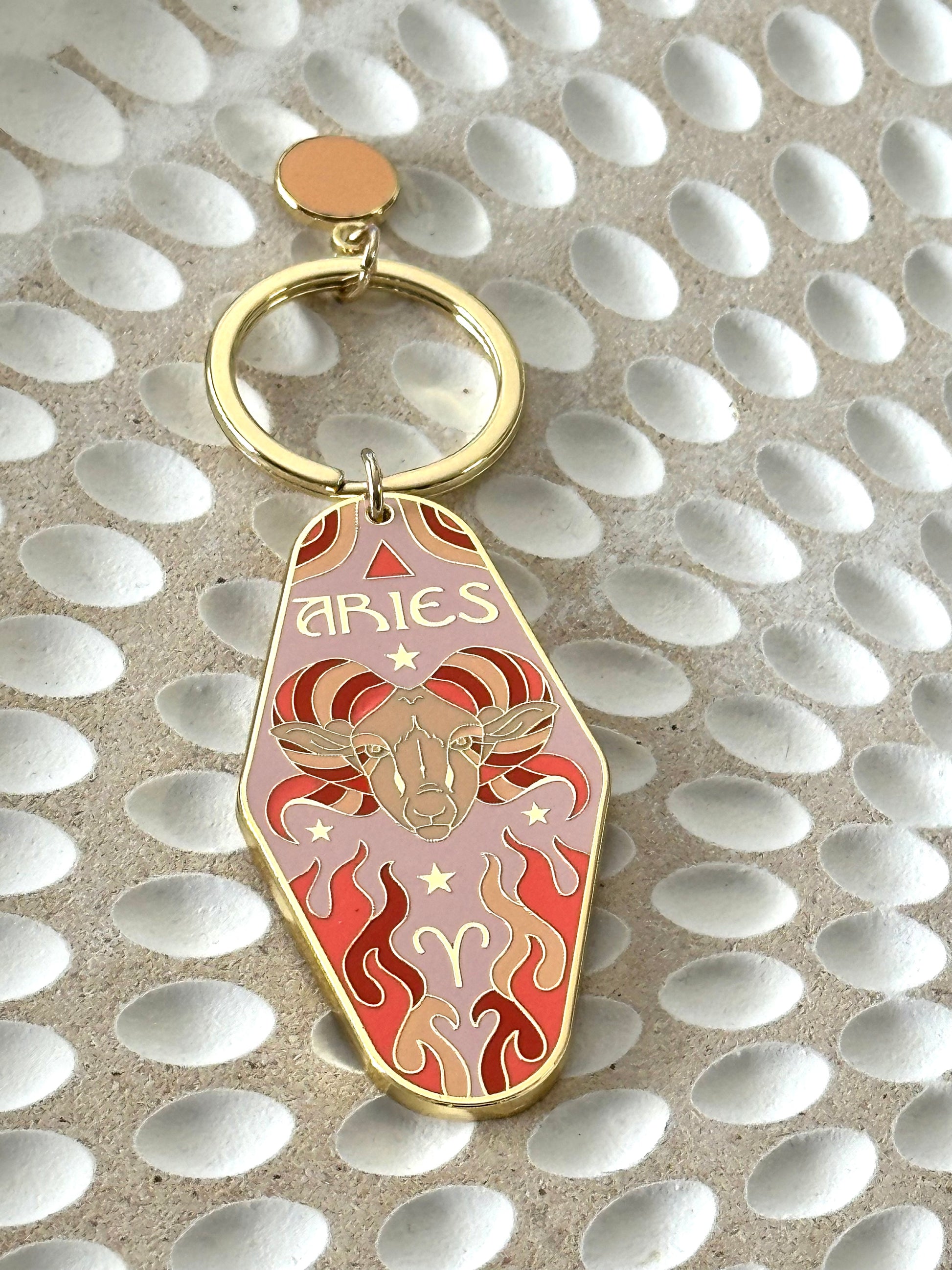 Zodiac Retro Motel Zodiac Keychain - Style By Shanny