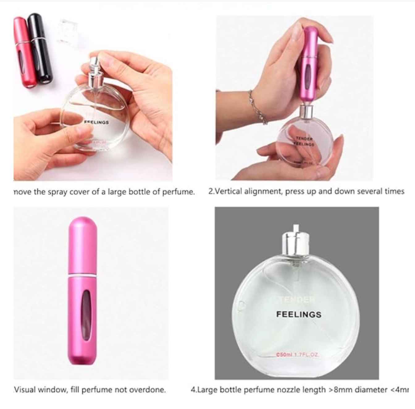 Portable Mini Refillable Perfume Atomizer Bottle 5ml - Style By Shanny